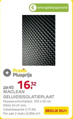 Praxis Maclean geluidsisolatieplaat aanbieding