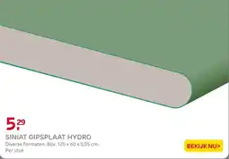 Praxis Siniat Gipsplaat Hydro aanbieding