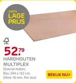 Praxis Hardhouten Multiplex aanbieding