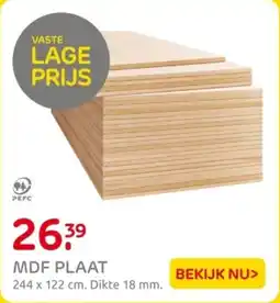 Praxis MDF Plaat aanbieding