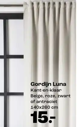 Kwantum Gordijn Luna aanbieding