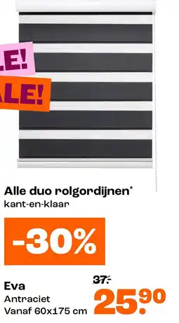 Kwantum Alle duo rolgordijnen aanbieding