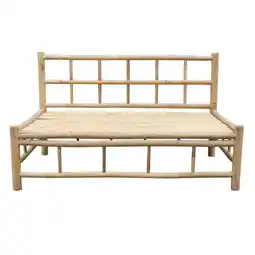 Praxis Exotan tuinbank Bamboo pallet bruin 120x80x70cm aanbieding