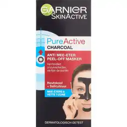 Etos Garnier PureActive Peel-Off Gezichtsmasker Charcoal 50 ML aanbieding