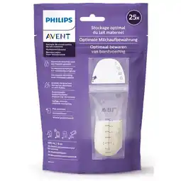 Etos Philips Avent Bewaarzakken Moedermelk 25 stuks aanbieding