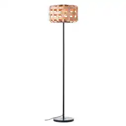 Praxis Brilliant vloerlamp Woodline natuur ⌀36cm E27 aanbieding