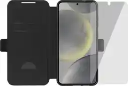 Coolblue BlueBuilt Galaxy S25 Plus Book Case Zwart + Screenprotector Glas aanbieding