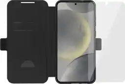 Coolblue BlueBuilt Galaxy S25 Plus Book Case Zwart + Screenprotector Glas aanbieding