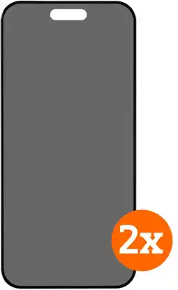 Coolblue BlueBuilt Apple iPhone 16 Pro Max Privacy Filter Screenprotector Glas Duo Pack aanbieding