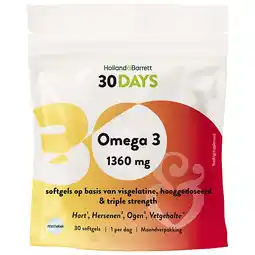 Holland & Barrett Holland & Barrett 30DAYS Omega 3 1360 mg – 30 softgels aanbieding