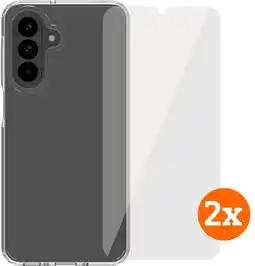 Coolblue BlueBuilt Protective Back Cover Samsung Galaxy A26 Transparant + Screenprotector Duo Pack aanbieding