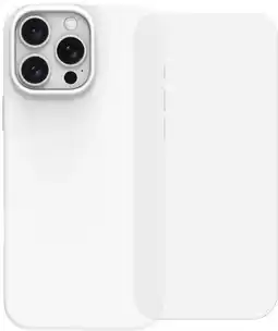 Coolblue BlueBuilt Back Cover iPhone 16 Pro Max Wit + Screenprotector Glas aanbieding