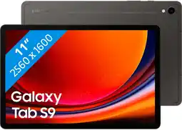 Coolblue Samsung Galaxy Tab S9 11 inch 128 GB Wifi Zwart aanbieding