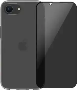 Coolblue BlueBuilt Back Cover iPhone 16e Transparant + Privacy Filter Screenprotector Glas aanbieding