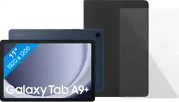 Coolblue Samsung Galaxy Tab A9 Plus 11 inch 64GB Wifi Blauw + Beschermpakket aanbieding