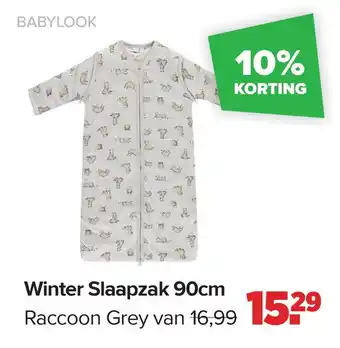 Baby-Dump Winter Slaapzak 90cm Raccoon Grey aanbieding