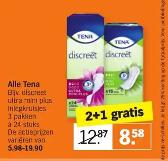 Albert Heijn Alle tena aanbieding