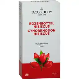 Etos Jacob Hooy Rozenbottel Hibiscus Thee Zakjes 20 stuks aanbieding