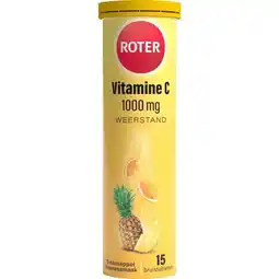 Etos Roter Vitamine C1000 mg Sinaasappel-Ananas bruistabletten 15 stuks aanbieding