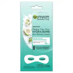 Etos Garnier Skinactive Hydra Bomb Oog Sheet Masker Kokosnoot aanbieding