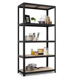 Praxis Avasco Stellingkast - Strong - 176x90x45cm - Draagkracht 175kg - Zwart aanbieding