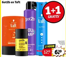 Kruidvat Got2b en Taft aanbieding