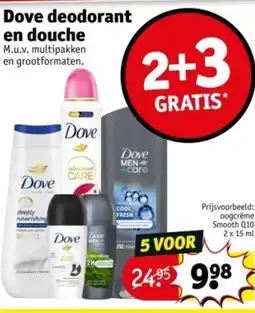 Kruidvat Dove deodorant en douche aanbieding