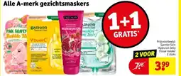 Kruidvat Alle A-merk gezichtsmaskers aanbieding