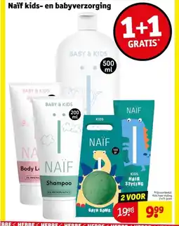 Kruidvat Naïf kids- en babyverzorging aanbieding