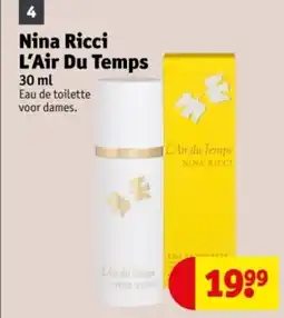 Kruidvat Nina Ricci L'Air Du Temps aanbieding