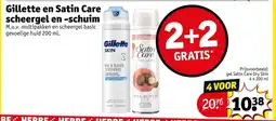Kruidvat Gillette en Satin Care scheergel en -schuim aanbieding