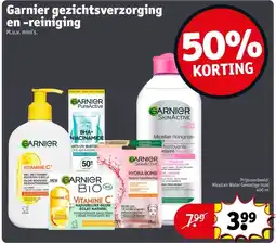 Kruidvat Garnier gezichtsverzorging en -reiniging aanbieding