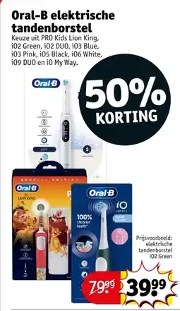 Kruidvat Oral-B elektrische tandenborstel aanbieding