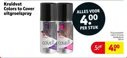 Kruidvat Kruidvat Colors to Cover uitgroeispray aanbieding