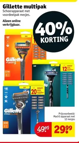 Kruidvat Gillette multipak aanbieding