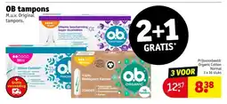 Kruidvat OB tampons aanbieding