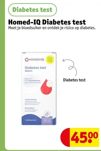 Kruidvat Homed-IQ Diabetes test aanbieding
