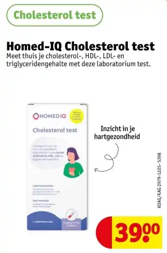 Kruidvat Homed-IQ Cholesterol test aanbieding
