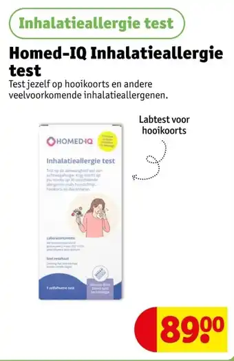 Kruidvat Homed-IQ Inhalatieallergie test aanbieding
