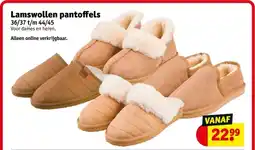Kruidvat Lamswollen pantoffels aanbieding