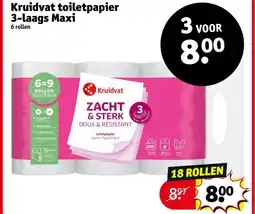Kruidvat Kruidvat toiletpapier 3-laags Maxi aanbieding