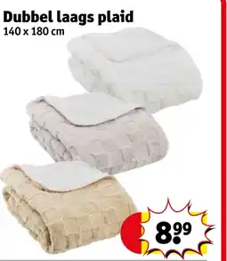 Kruidvat Dubbel laags plaid aanbieding
