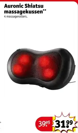 Kruidvat Auronic Shiatsu massagekussen aanbieding