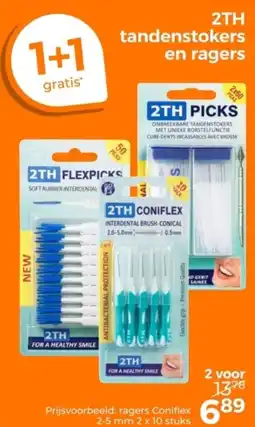 Trekpleister 2TH tandenstokers en ragers aanbieding