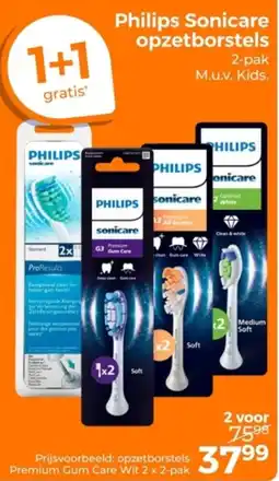 Trekpleister Philips Sonicare opzetborstels aanbieding
