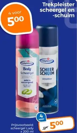 Trekpleister Trekpleister scheergel en schuim aanbieding