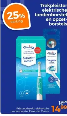Trekpleister Trekpleister elektrische tandenborstel en opzetborstels aanbieding