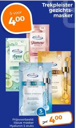 Trekpleister Trekpleister gezichtsmasker aanbieding