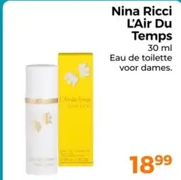 Trekpleister Nina Ricci L'Air Du Temps aanbieding