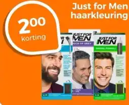 Trekpleister Just for Men haarkleuring aanbieding